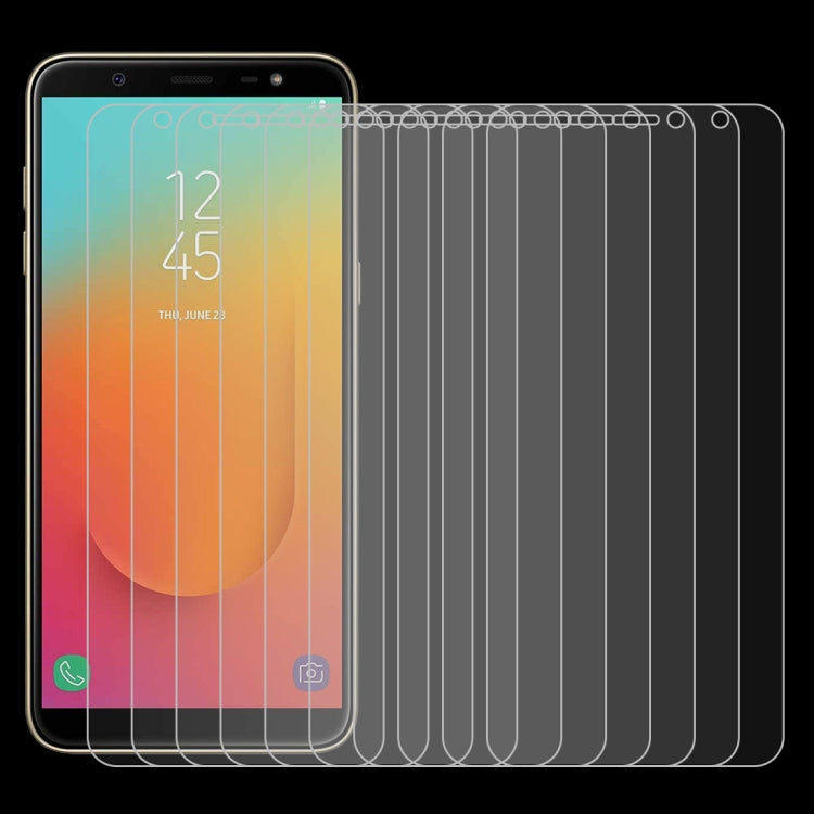 10 PCS 0.26mm 9H 2.5D Tempered Glass Film for Galaxy J8+