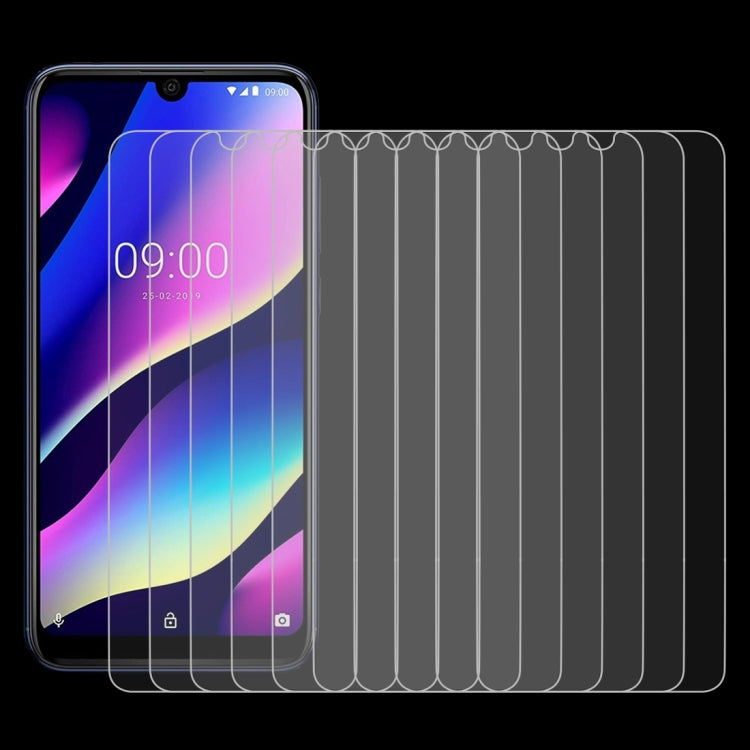 10 PCS 0.26mm 9H 2.5D Tempered Glass Film for Wiko View3
