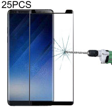 Load image into Gallery viewer, 25 PCS Full Glue 3D Curved Silk-screen Non-full Screen Tempered Glass Screen Protector with Fully Adhesive For Galaxy Note 8