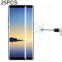 Load image into Gallery viewer, 25 PCS For Galaxy Note 8 0.3mm 9H Surface Hardness 3D Curved Silk-screen Full Screen Tempered Glass Screen Protector