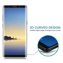 Load image into Gallery viewer, 25 PCS For Galaxy Note 8 0.3mm 9H Surface Hardness 3D Curved Silk-screen Full Screen Tempered Glass Screen Protector