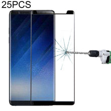 Load image into Gallery viewer, 25 PCS For Galaxy Note 8 0.3mm 9H Surface Hardness 3D Curved Silk-screen Non-full Screen Tempered Glass Screen Protector