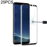 25 PCS Full Screen Tempered Glass Screen Protector For Galaxy S8 / G9500