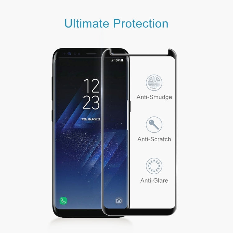 25 PCS For Galaxy S8 / G950 Case Friendly Screen Curved Tempered Glass Film, For Galaxy S8 / G950