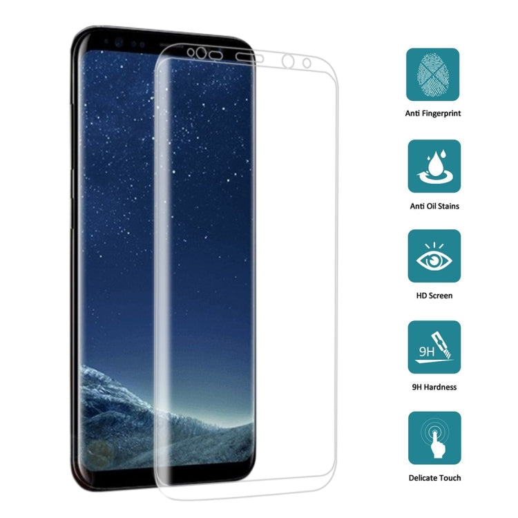 25 PCS For Galaxy S8 Plus Full Screen Edge Glue Tempered Glass Screen Protector