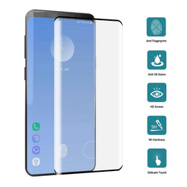 25 PCS For Galaxy S10 Plus 0.3mm 9H 3D Full Screen Tempered Glass Film, Screen Fingerprint Unlocking is Supported