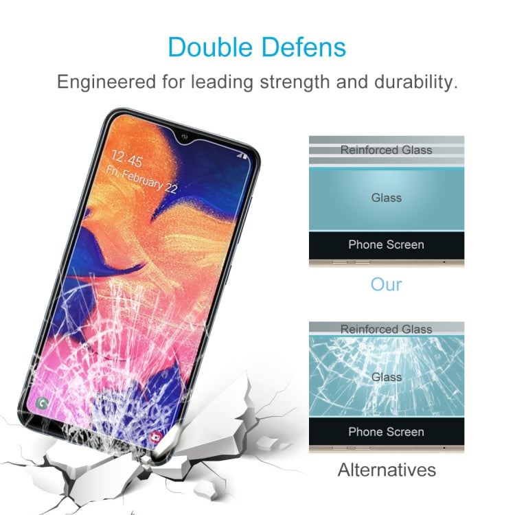 10 PCS 0.26mm 9H 2.5D Tempered Glass Film for Galaxy A10 / M10