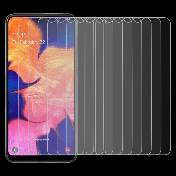 10 PCS 0.26mm 9H 2.5D Tempered Glass Film for Galaxy A10 / M10