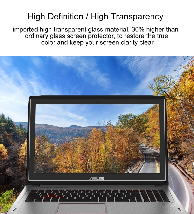 Laptop Screen HD Tempered Glass Protective Film for ASUS ROG GL502VM 15.6 inch, For ASUS ROG GL502VM 15.6 inch