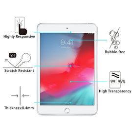 100 PCS 0.4mm 9H Surface Hardness Explosion-proof Tempered Glass Film for iPad mini 2019