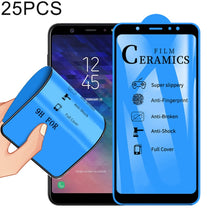 Load image into Gallery viewer, 25 PCS 2.5D Full Glue Full Cover Ceramics Film for Galaxy A6 Plus (2018)