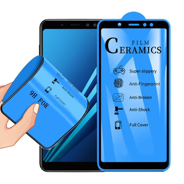 2.5D Full Glue Full Cover Ceramics Film for Galaxy A8 (2018)