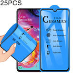 25 PCS 2.5D Full Glue Full Cover Ceramics Film for Galaxy A70