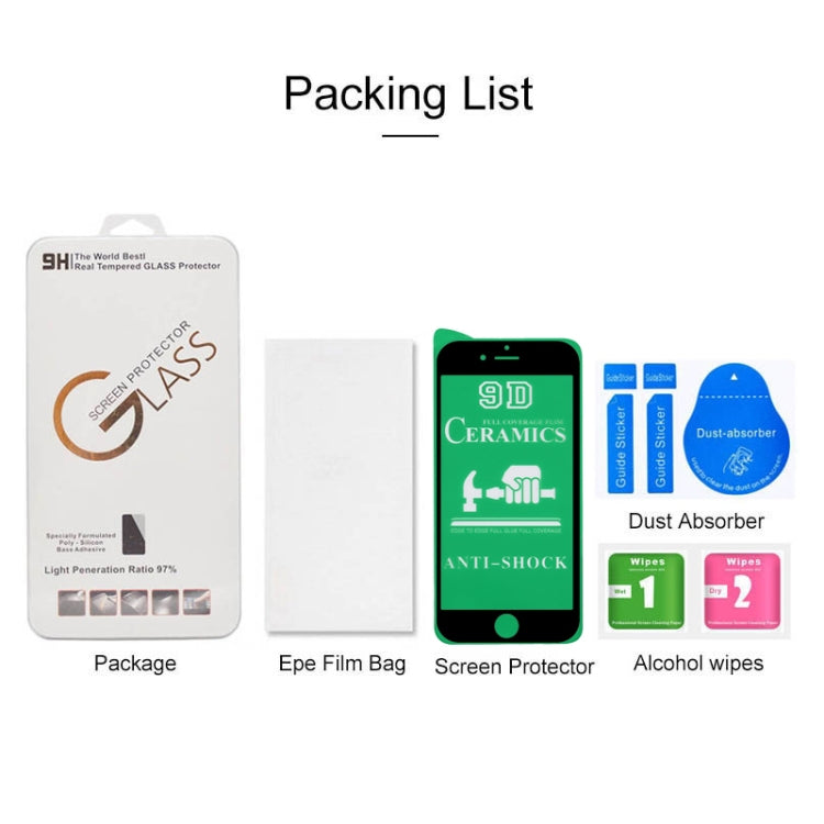 2.5D Full Glue Full Cover Ceramics Film for iPhone 8 / 7 / 6s / 6