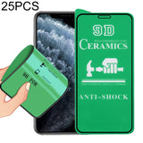 For iPhone 11 Pro / XS / X 25pcs 2.5D Full Glue Full Cover Ceramics Film