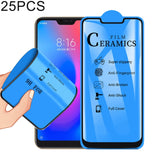 25 PCS 2.5D Full Glue Full Cover Ceramics Film for Xiaomi Redmi 6 Pro / Mi A2 Lite