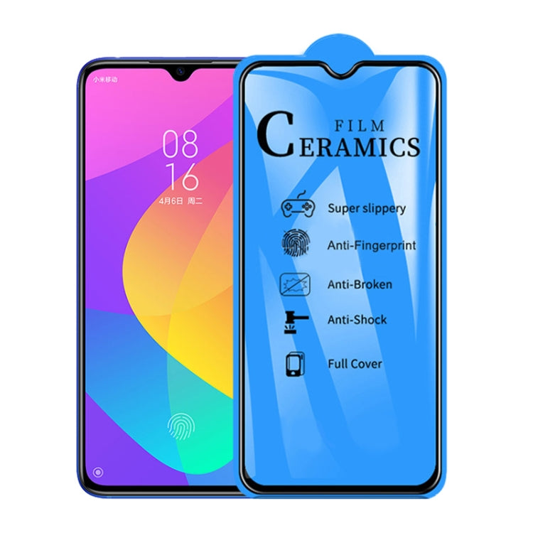 25 PCS 2.5D Full Glue Full Cover Ceramics Film for Xiaomi Mi A3 / Mi CC9e