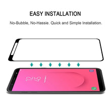 Load image into Gallery viewer, Full Glue Full Cover Screen Protector Tempered Glass film for Galaxy J8 (2018)