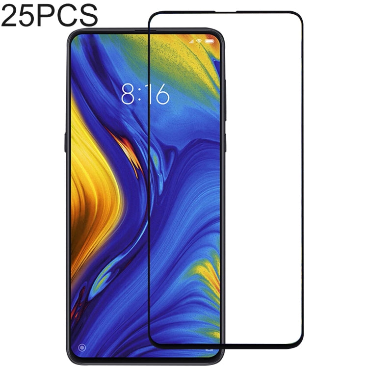 25 PCS Full Glue Full Cover Screen Protector Tempered Glass film for Xiaomi Mi Mix 3 / Mi Mix 3 5G
