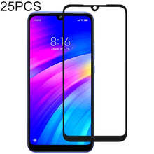 Load image into Gallery viewer, 25 PCS Full Glue Full Cover Screen Protector Tempered Glass film for Xiaomi Redmi 7