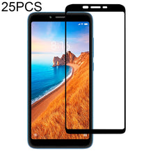 Load image into Gallery viewer, 25 PCS Full Glue Full Cover Screen Protector Tempered Glass film for Xiaomi Redmi 7A