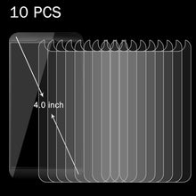 Load image into Gallery viewer, 10 PCS 4.0 inch Mobile Phone 0.26mm 9H Surface Hardness 2.5D Explosion-proof Tempered Glass Screen Film