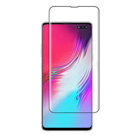 For Galaxy S10 5G  0.3mm 9H Surface Hardness 3D Curved Edge Glue Curved Full Screen Tempered Glass Film, Fingerprint Unlock Is Supported, For Galaxy S10 5G