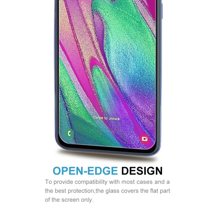 50 PCS 2.5D Non-Full Screen Tempered Glass Film for Galaxy A40, For Galaxy A40 (50 PCS)