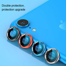 Load image into Gallery viewer, For iPhone XR Titanium Alloy Metal Camera Lens Protector Tempered Glass Film