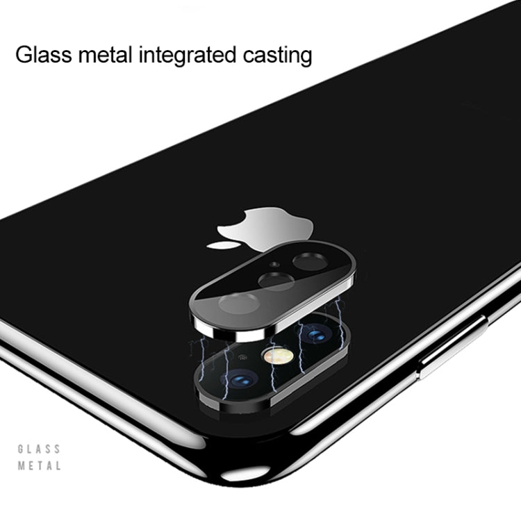 For iPhone XS Max Titanium Alloy Metal Camera Lens Protector Tempered Glass Film