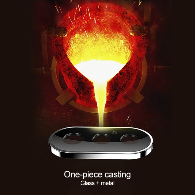 For iPhone XS Max Titanium Alloy Metal Camera Lens Protector Tempered Glass Film