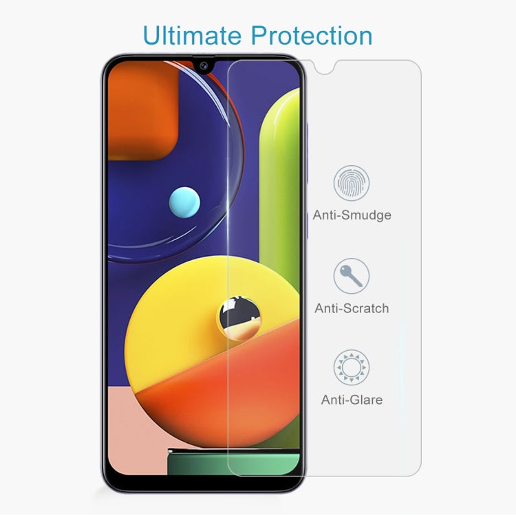 10 PCS For Galaxy A50s 2.5D Non-Full Screen Tempered Glass Film