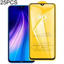 Load image into Gallery viewer, 25 PCS For Xiaomi Redmi Note 8T 9D Full Glue Full Screen Tempered Glass Film