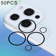 Load image into Gallery viewer, For iPhone 13 Pro Max 50pcs HD Anti-glare Rear Camera Lens Protector Tempered Glass Film