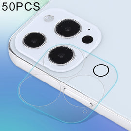For iPhone 13 Pro Max 50pcs HD Rear Camera Lens Protector Tempered Glass Film