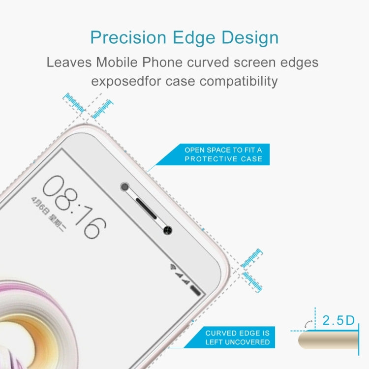 10 PCS for Xiaomi Redmi 5A 0.26mm 9H Surface Hardness 2.5D Curved Edge Tempered Glass Screen Protector
