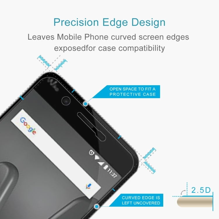 2 PCS for Wiko Harry 0.26mm 9H Surface Hardness 2.5D Curved Edge Tempered Glass Screen Protector