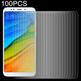 100 PCS for Xiaomi Redmi 5 Plus  0.26mm 9H Surface Hardness 2.5D Curved Edge Tempered Glass Screen Protector