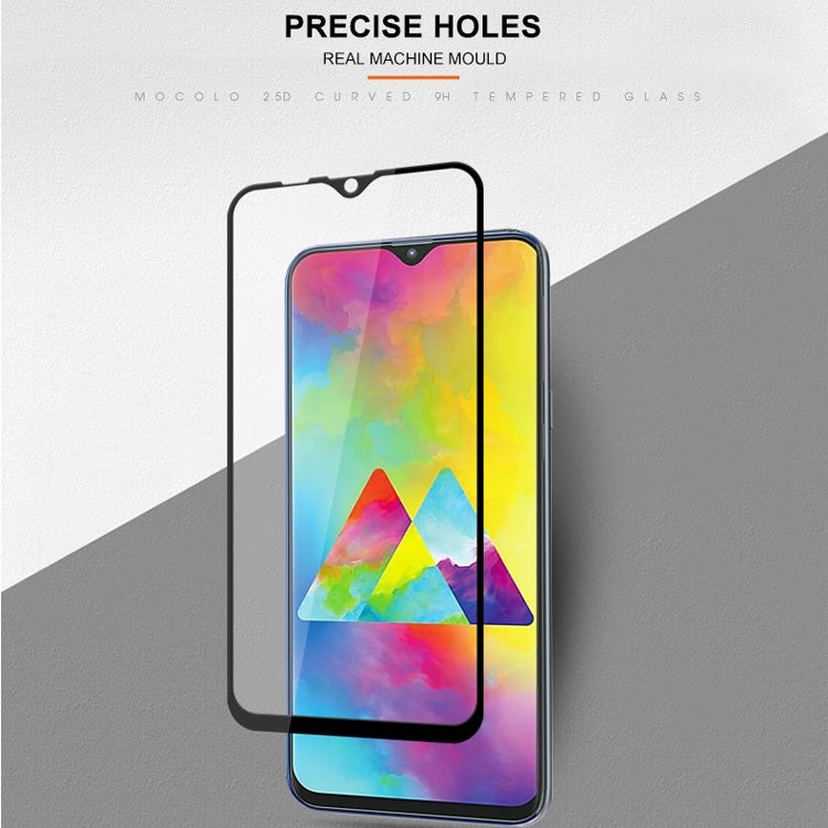 mocolo 0.33mm 9H 2.5D Full Glue Silk Print Tempered Glass Film for Galaxy M20