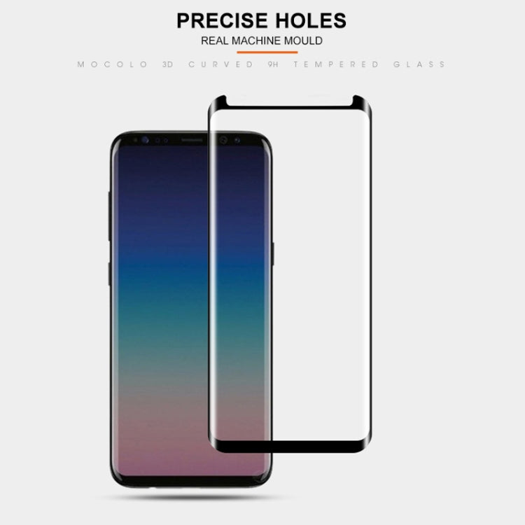 mocolo 0.33mm 9H 3D Full Glue Curved Tempered Glass Film for Galaxy S9+