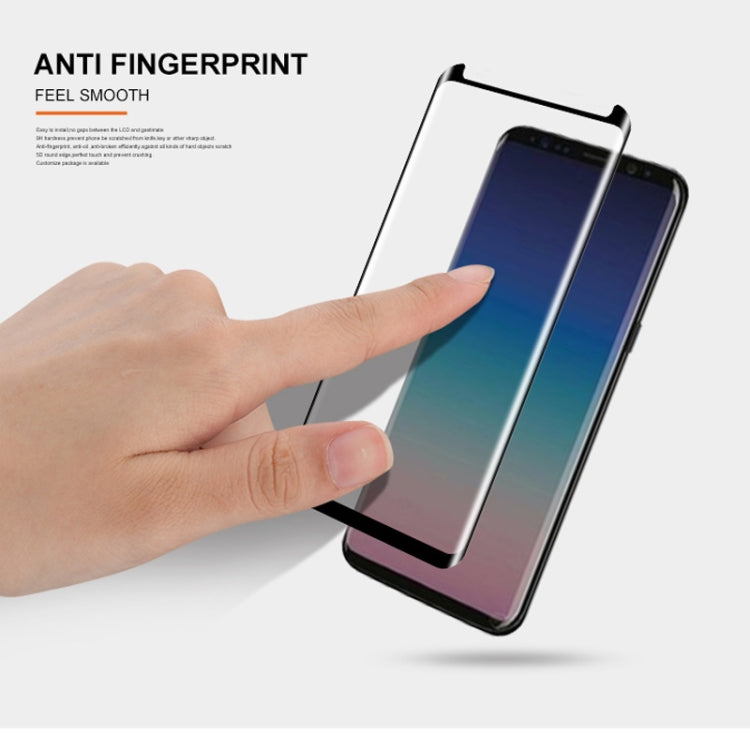 mocolo 0.33mm 9H 3D Full Glue Curved Tempered Glass Film for Galaxy S9+