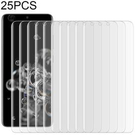 25pcs For Galaxy S20 Ultra 9H HD 3D Curved Edge Tempered Glass Film (Transparent)