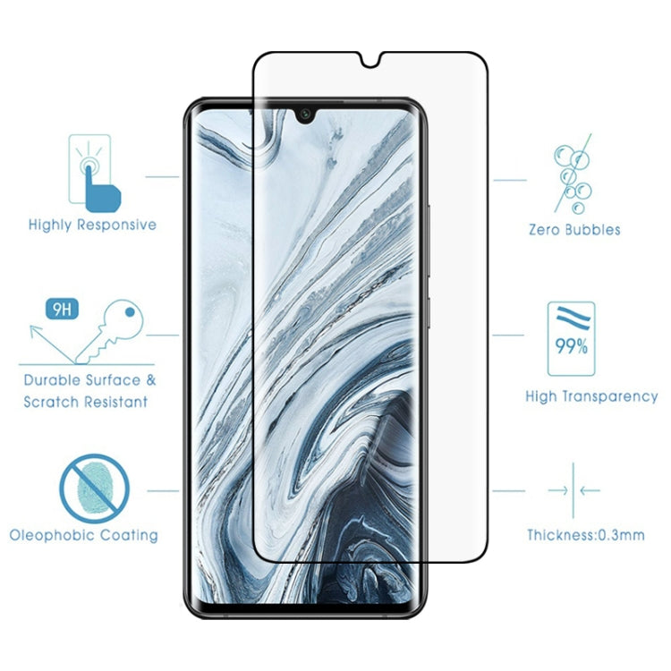 25 PCS For Xiaomi Mi Note 10 9H HD 3D Curved Edge Tempered Glass Film (Transparent)