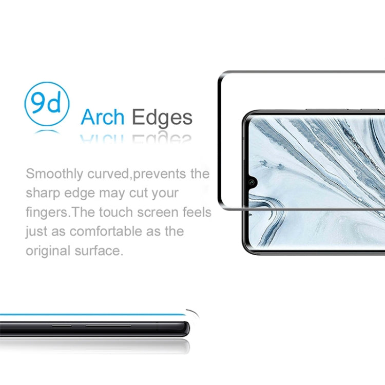 For Xiaomi Mi Note 10 Pro 9H HD 3D Curved Edge Tempered Glass Film (Black)