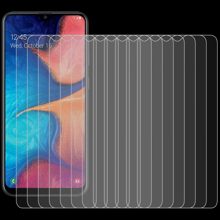 For Samsung Galaxy A20 50 PCS 0.26mm 9H 2.5D Tempered Glass Film