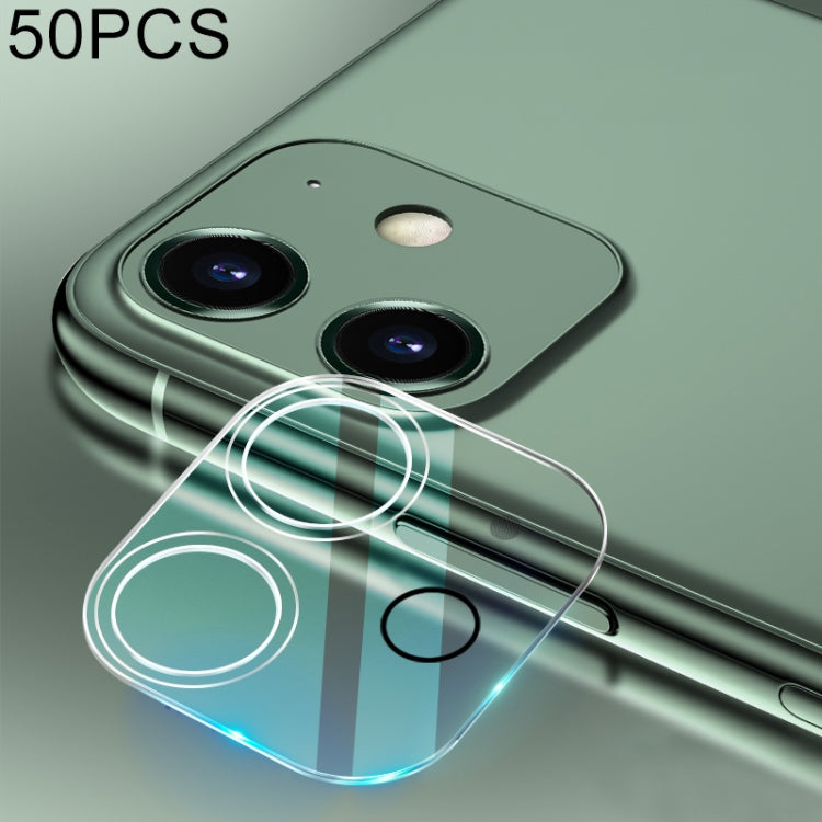 For iPhone 12 50pcs HD Rear Camera Lens Protector Tempered Glass Film