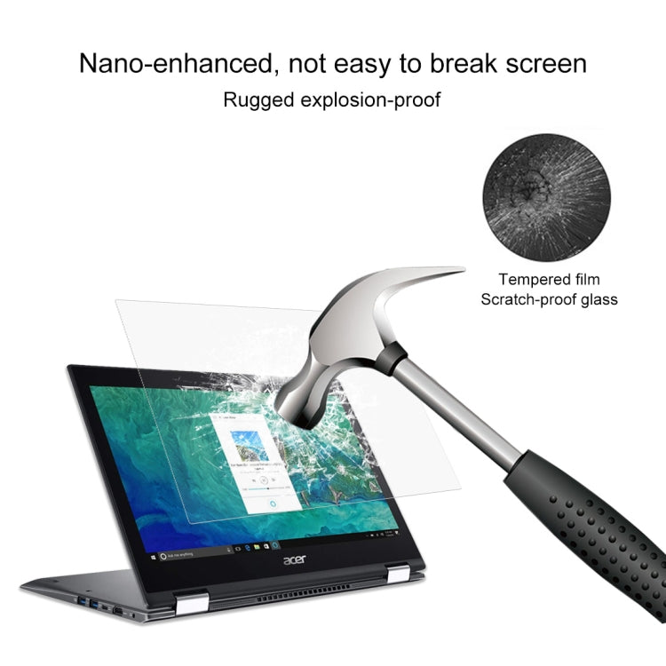 Laptop Screen HD Tempered Glass Protective Film for Acer Spin 5 Laptop - SP513-52N-552K 13.3 inch, For Acer Spin 5 Laptop - SP513-52N-552K 13.3 inch