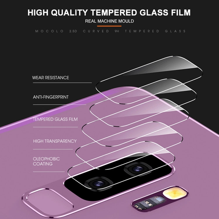 mocolo 0.15mm 9H 2.5D Round Edge Rear Camera Lens Tempered Glass Film for Galaxy S9
