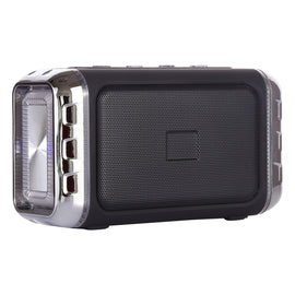 LN-22 DC 5V Portable Wireless Speaker with Hands-free Calling & Dual Colorful LED Light, Support USB & TF Card & 3.5mm Aux