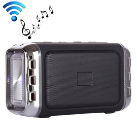 LN-22 DC 5V Portable Wireless Speaker with Hands-free Calling & Dual Colorful LED Light, Support USB & TF Card & 3.5mm Aux